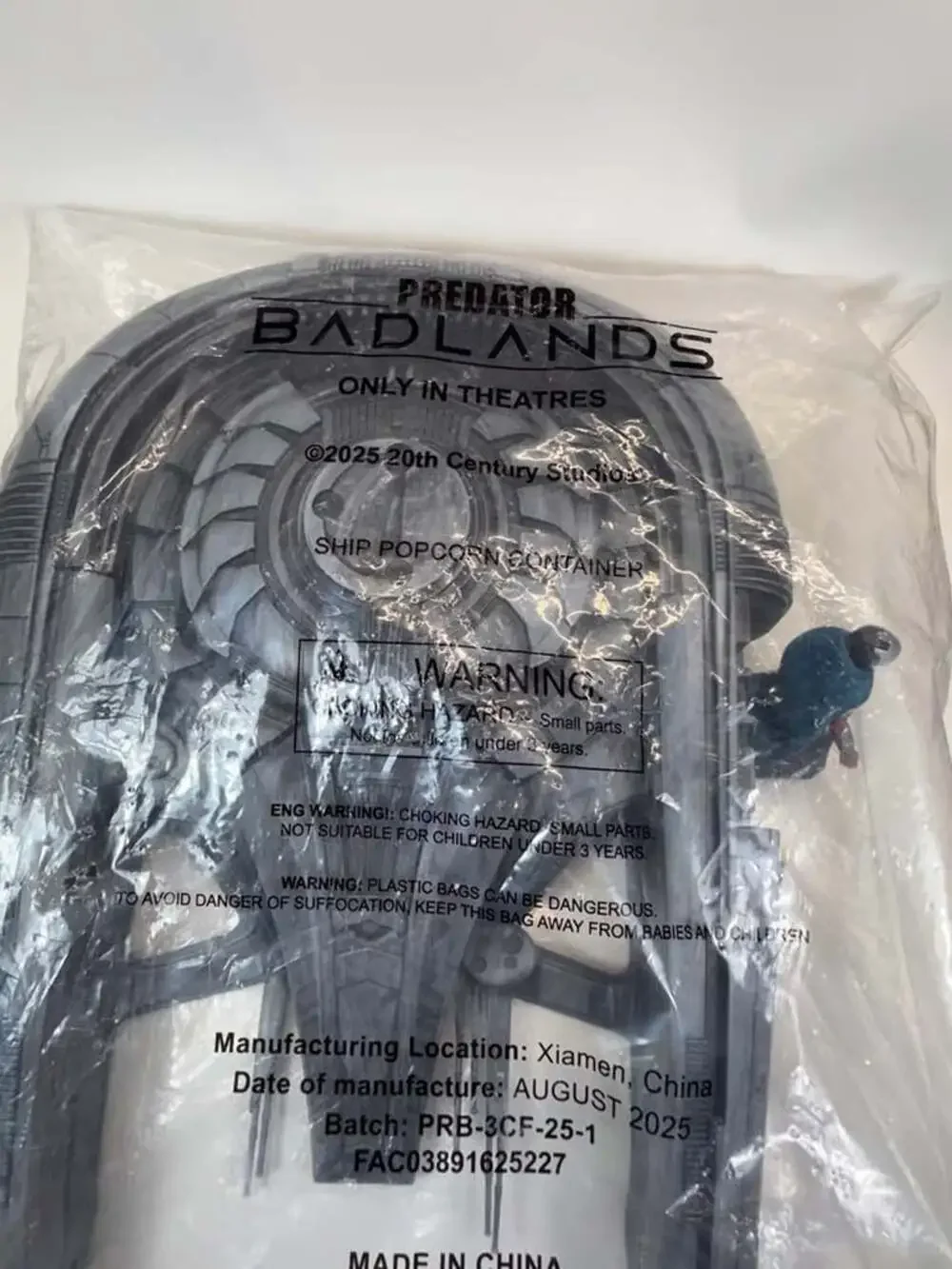 NEW Regal Predator Badlands 2025 Popcorn Bucket AND a Promotional IMAX Keychain